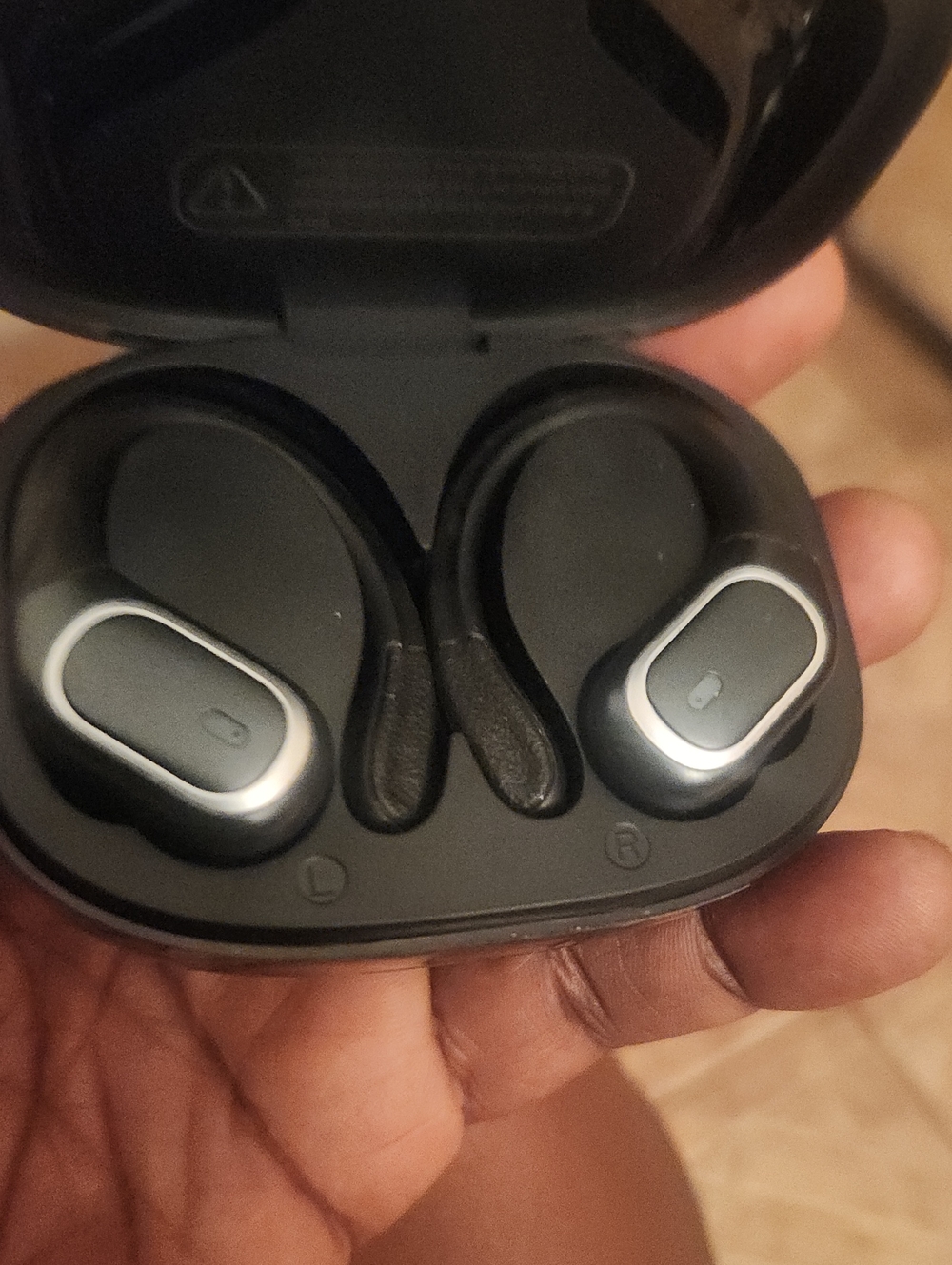 True Wireless Earbuds with Charging Case - Black